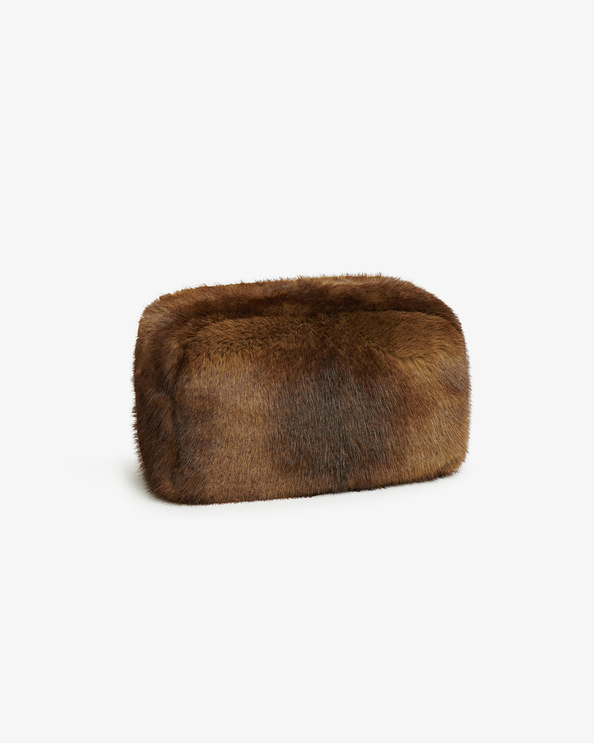 Jumbo Noor Faux Fur Travel Pouch in Mink – Apparis