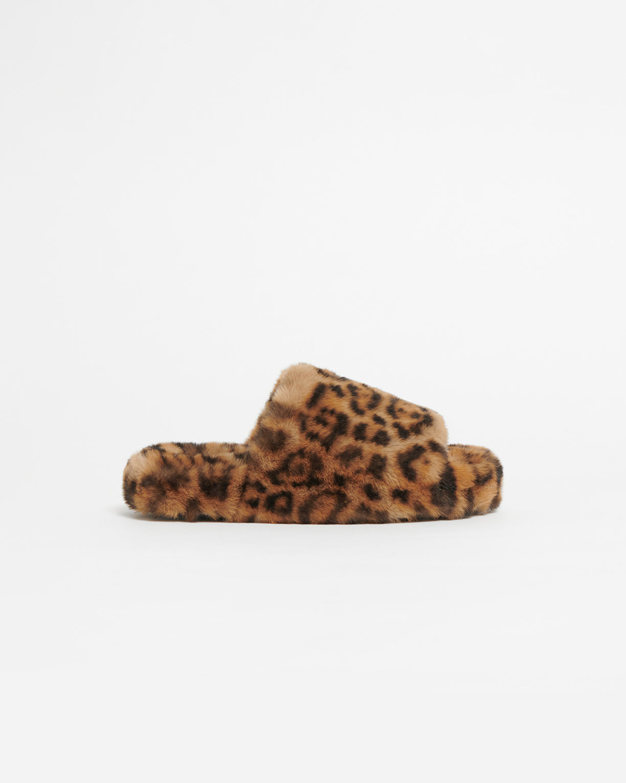 Dillon Faux Fur Slipper in Leopard – Apparis