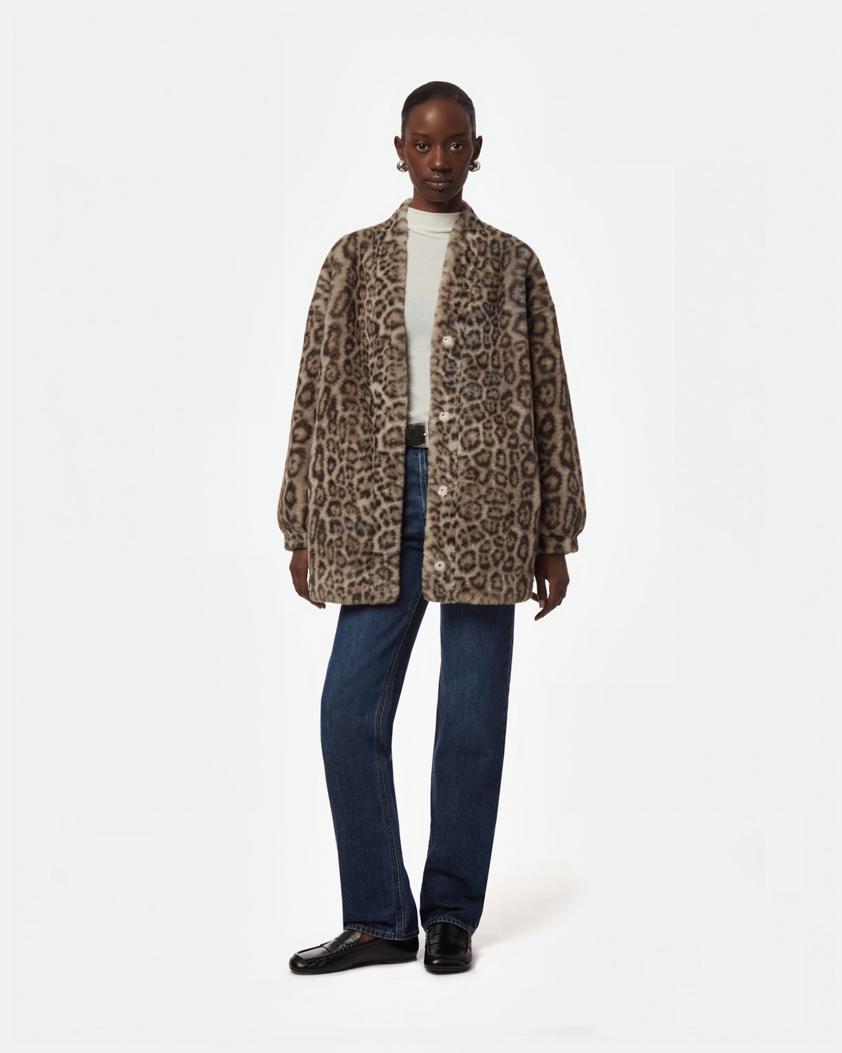 Jane Leopard Coatigan – Apparis