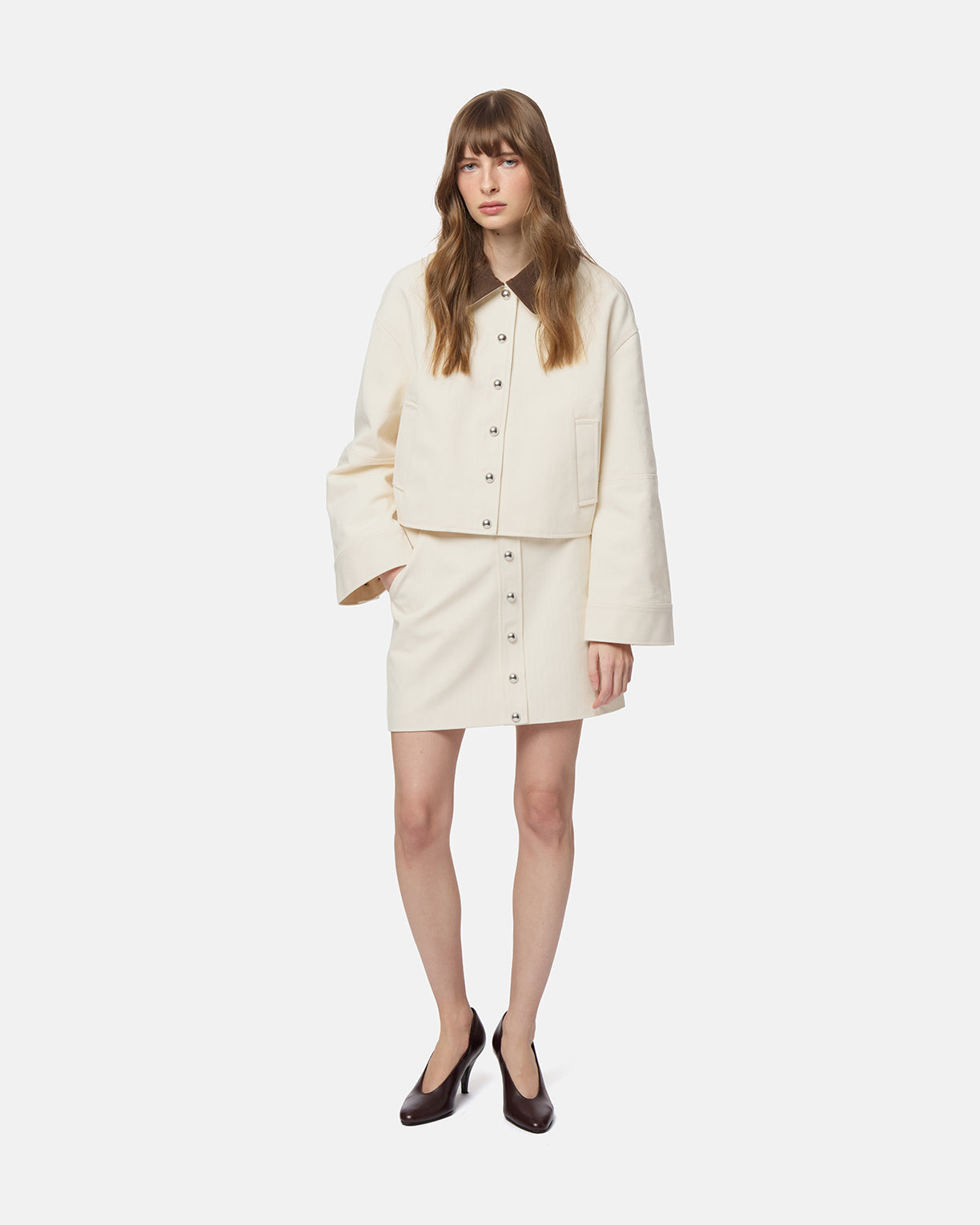 Ella Canvas Cropped Jacket – Apparis