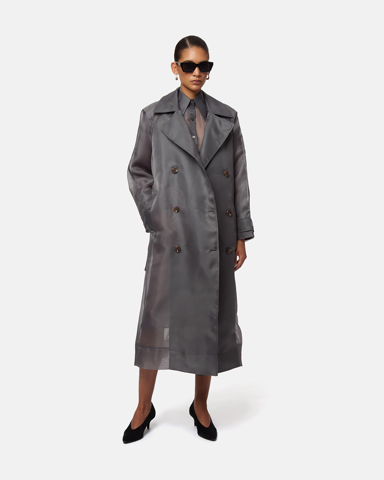 Lana Organza Trench Coat – Apparis