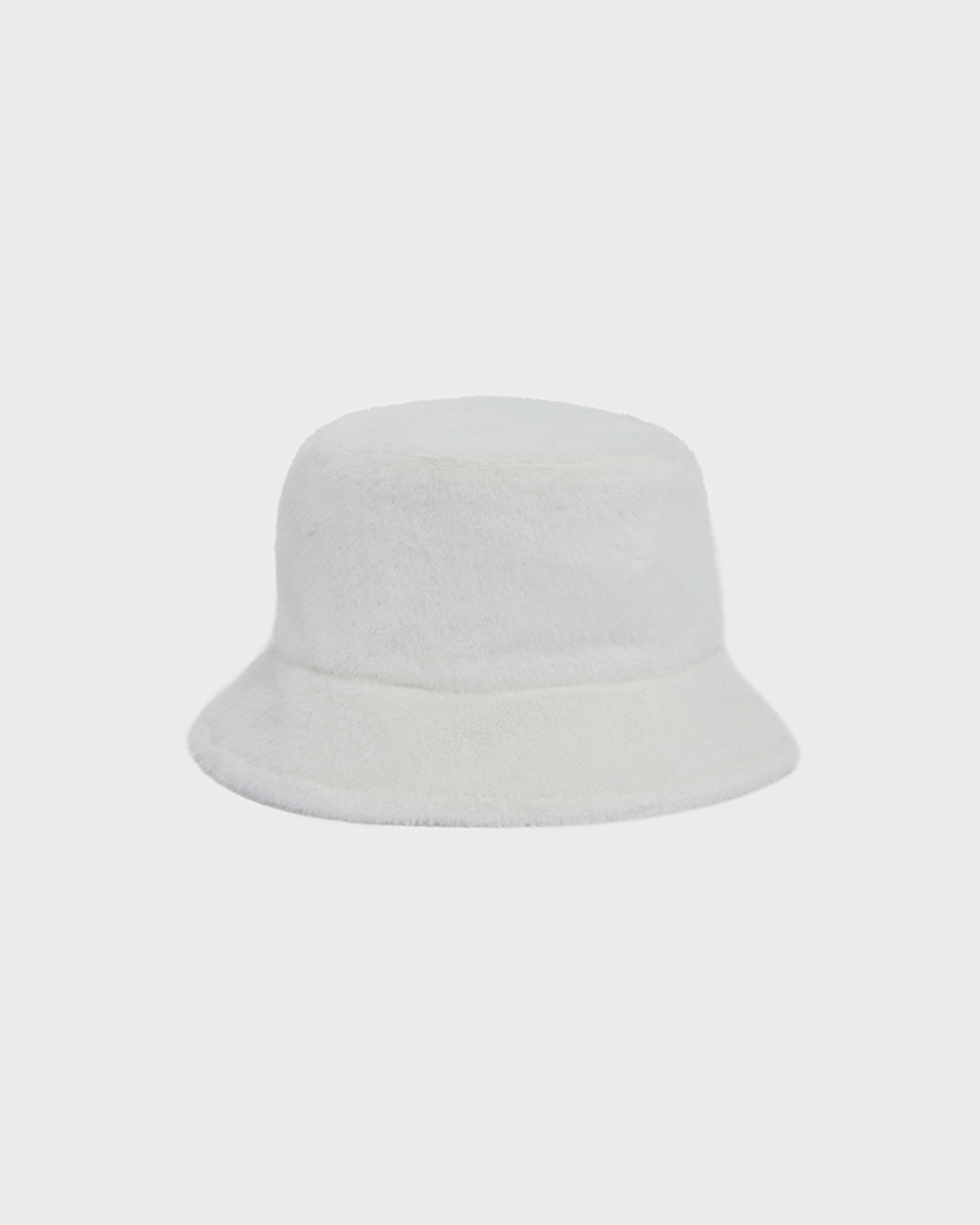 Faux Fur Bucket Hat - Ivory