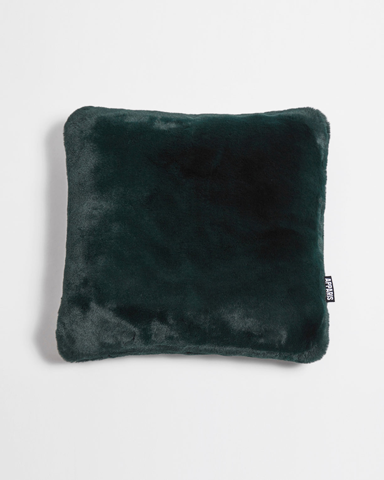 Green fur outlet pillow