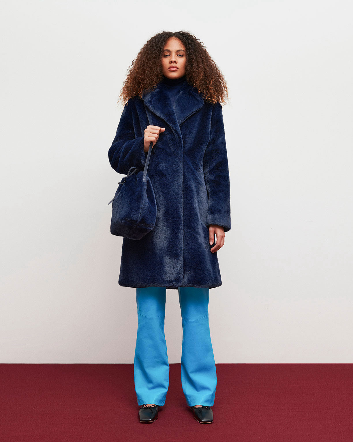 Mansur gavriel shearling on sale coat