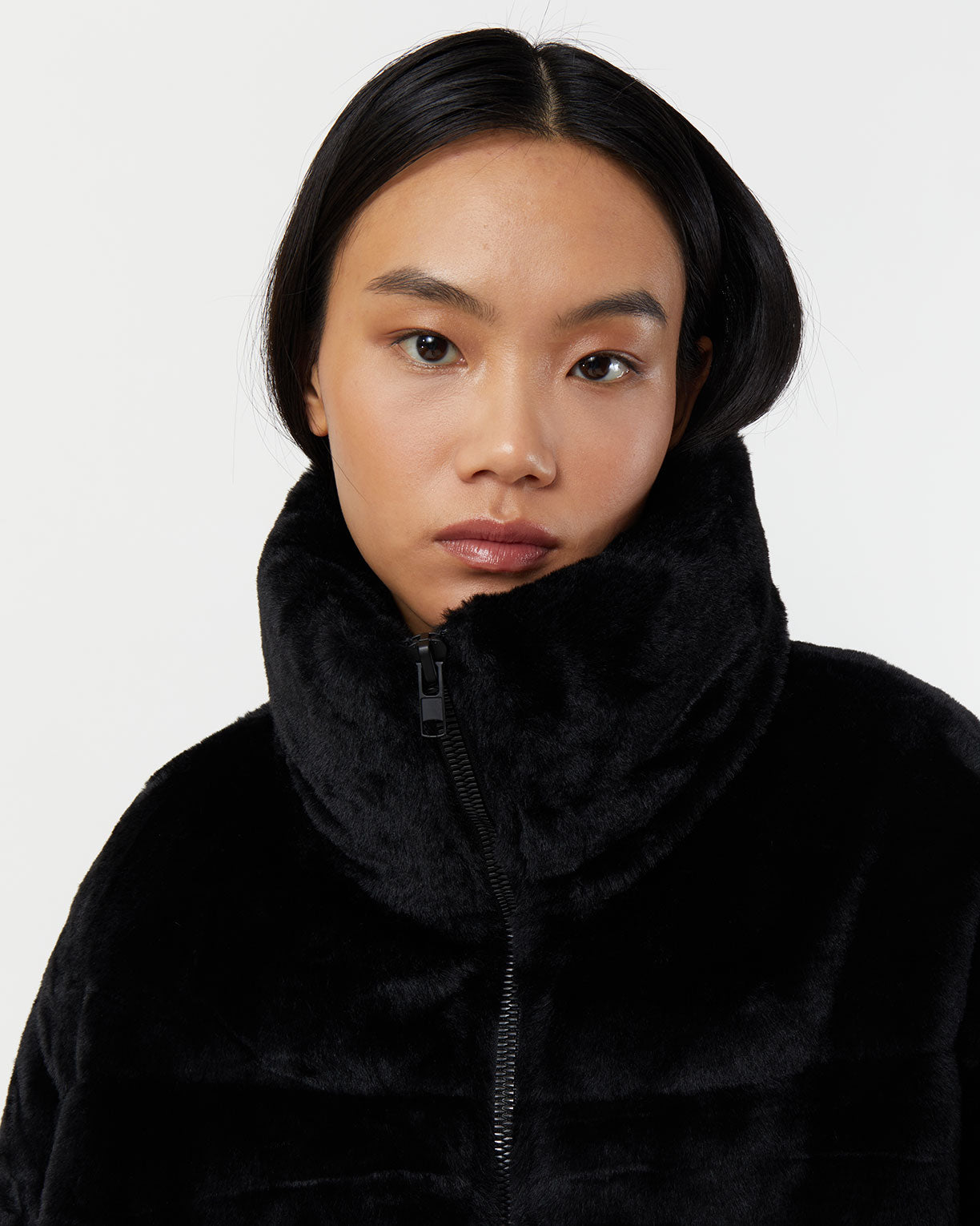 Apparis Noir reversible faux-shearling coat - Black