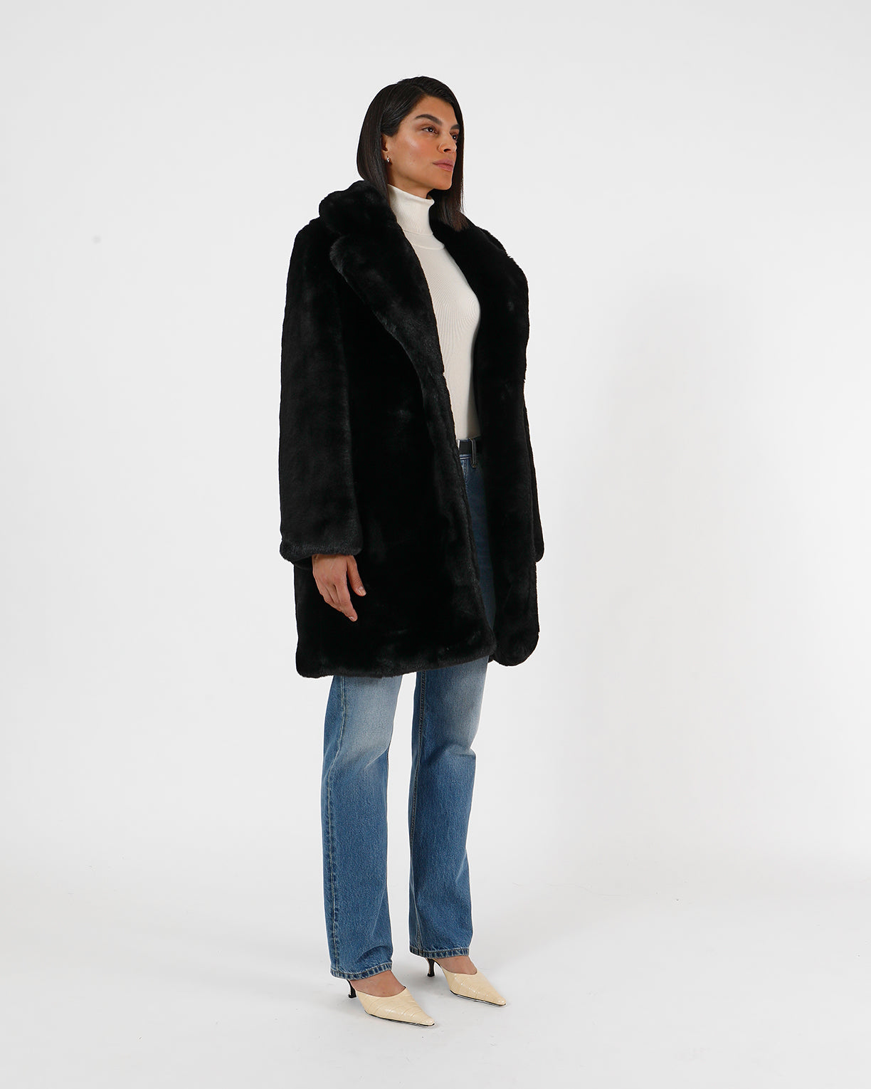 Apparis faux shop fur coat