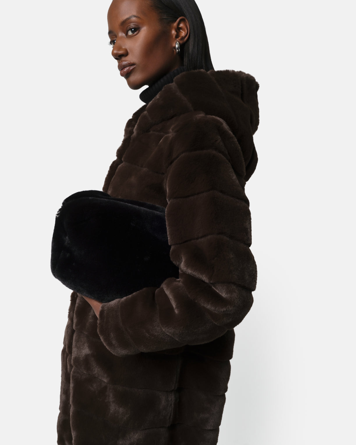 Celina Espresso Tiered Long Coat – Apparis