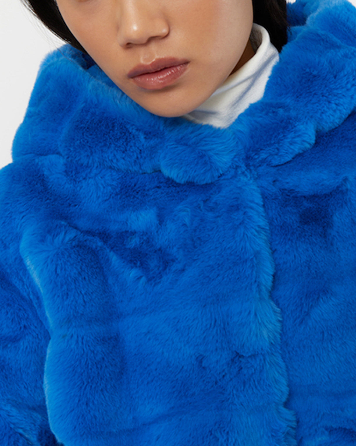 Apparis Goldie Blue Faux Fur Coat XS selling