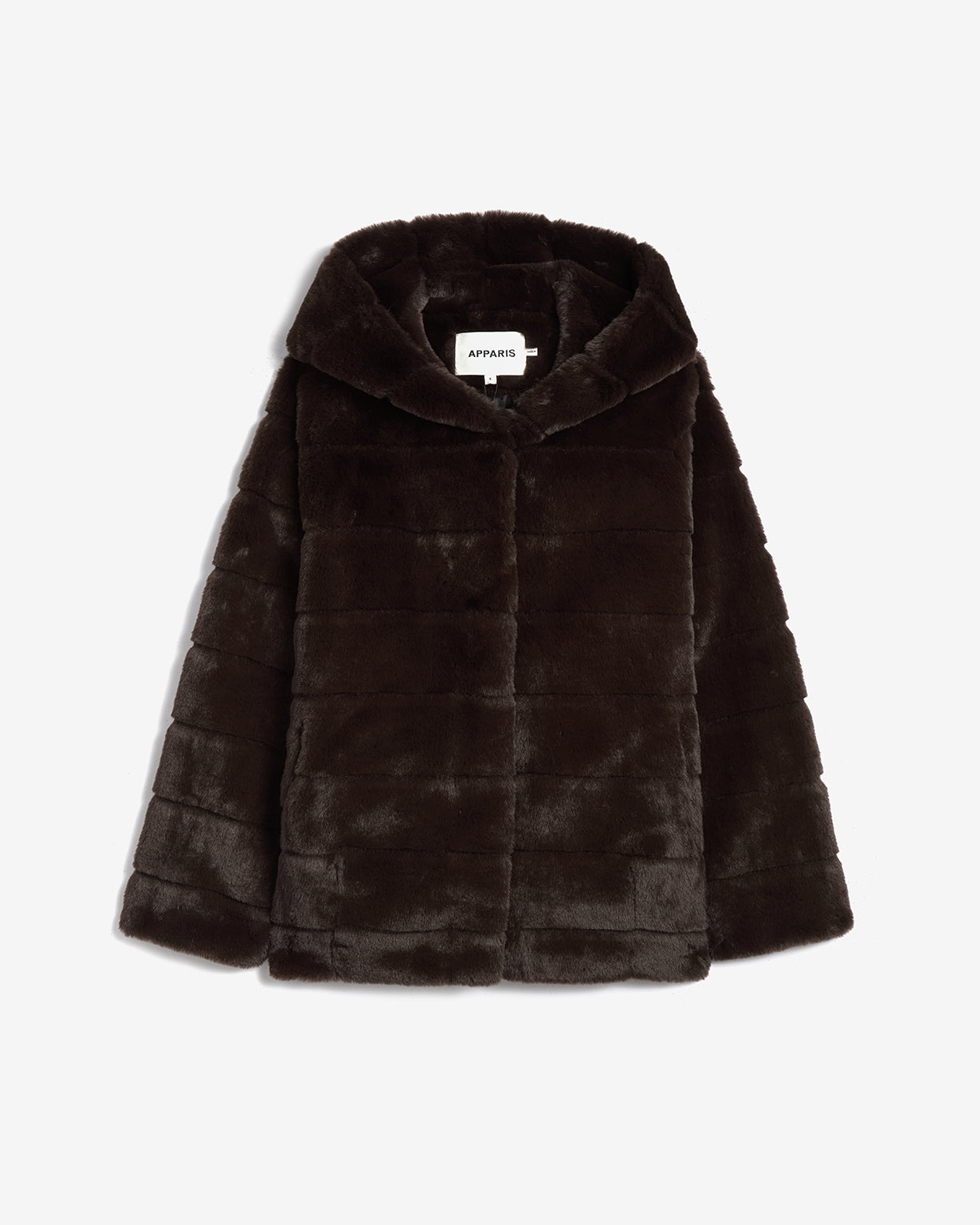 Goldy Espresso Tiered Short Coat – Apparis