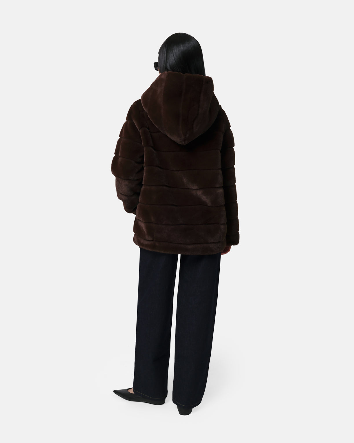 Goldy Espresso Tiered Short Coat – Apparis