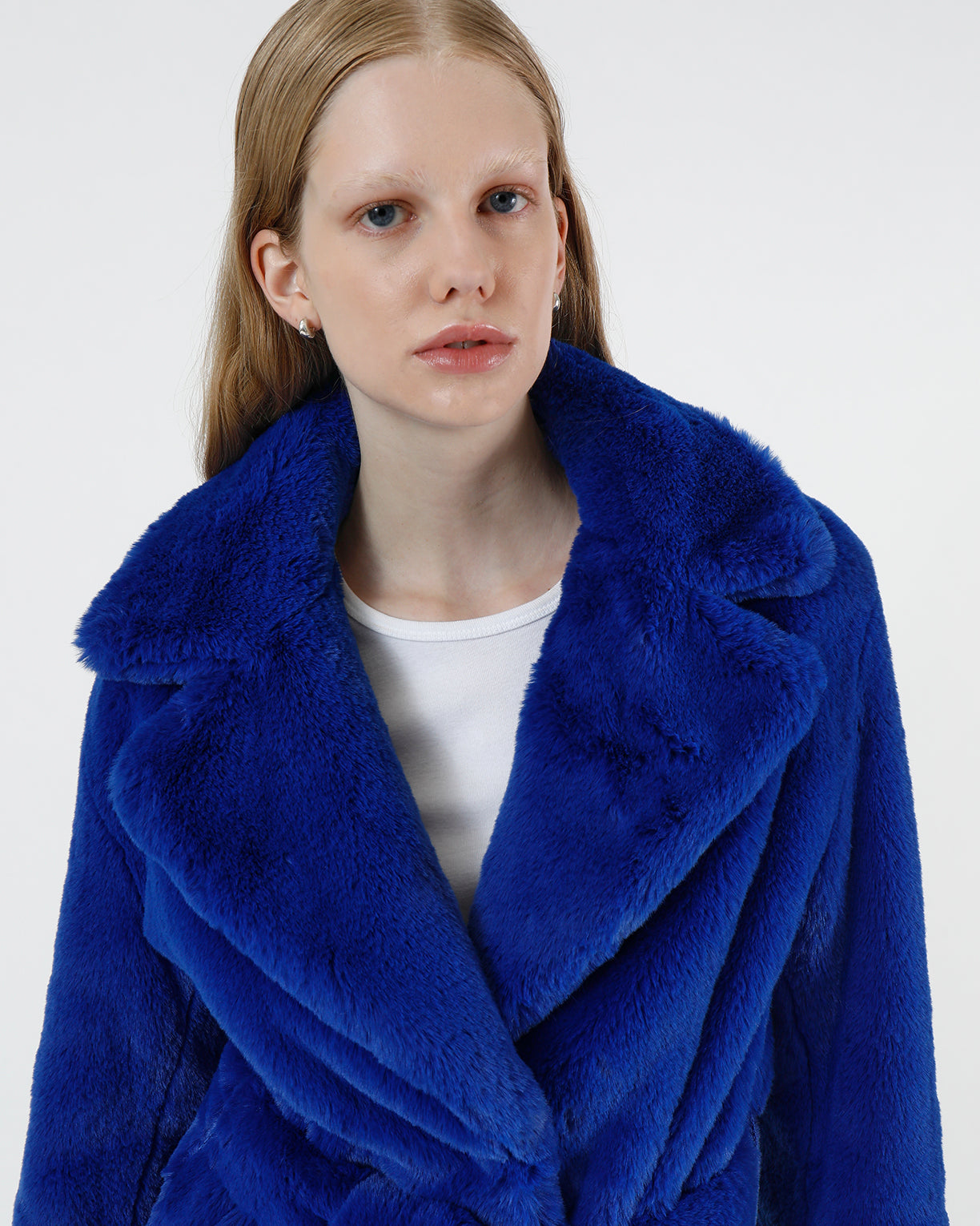 Mona Plant Based Fur Varsity Blue – Apparis