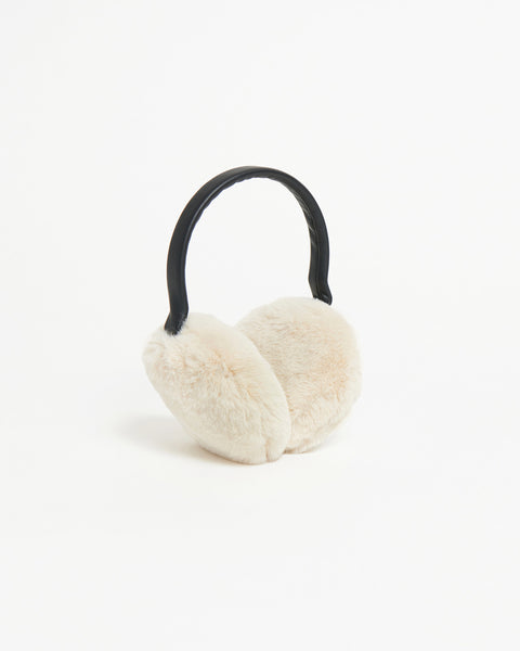 Esme Faux Fur Earmuffs in Latte – Apparis display picture 3