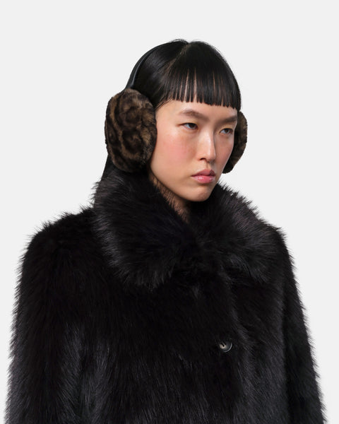 Esme Faux Fur Earmuffs in Dark Leopard – Apparis