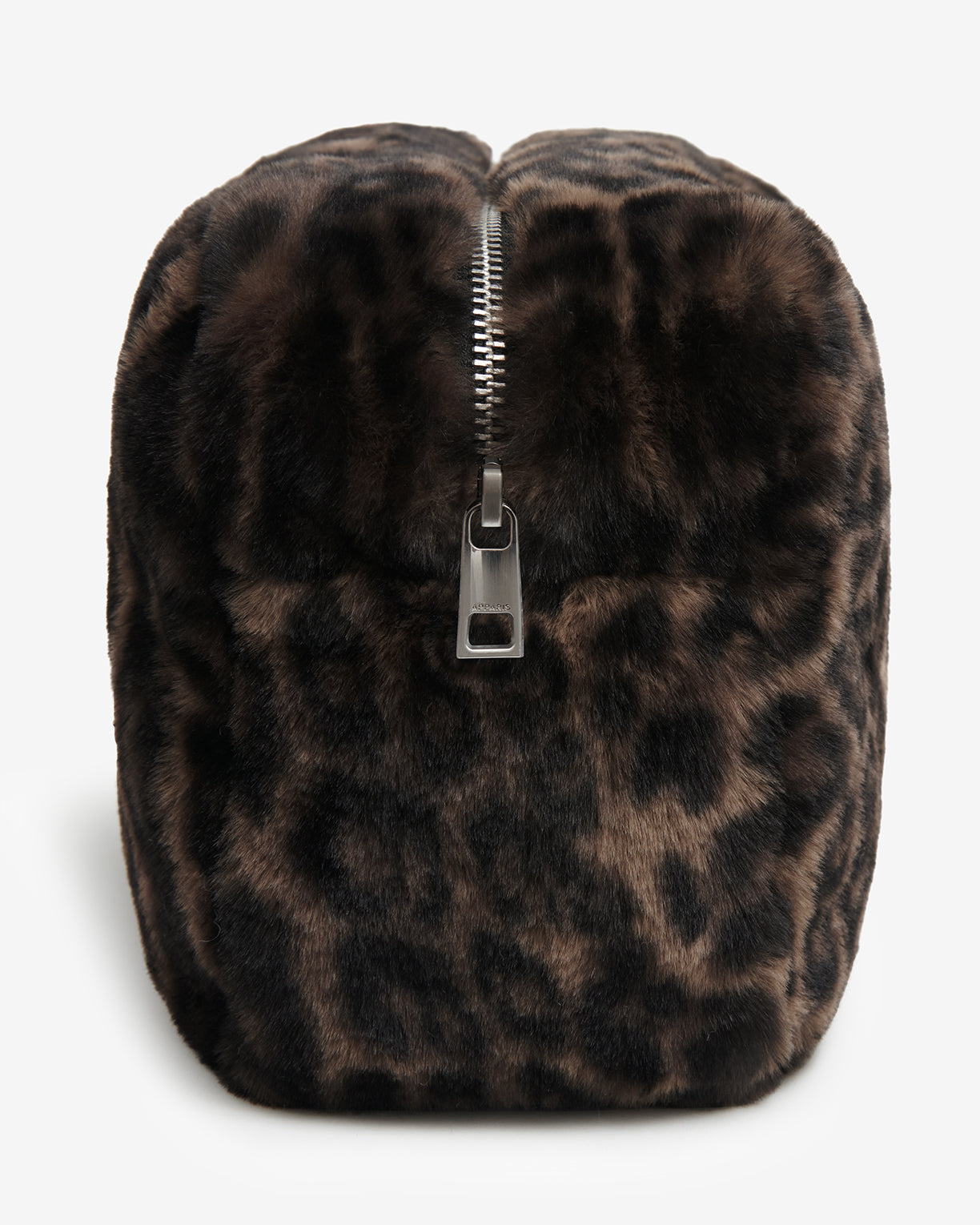 Jumbo Noor Faux Fur Travel Pouch in Dark Leopard – Apparis
