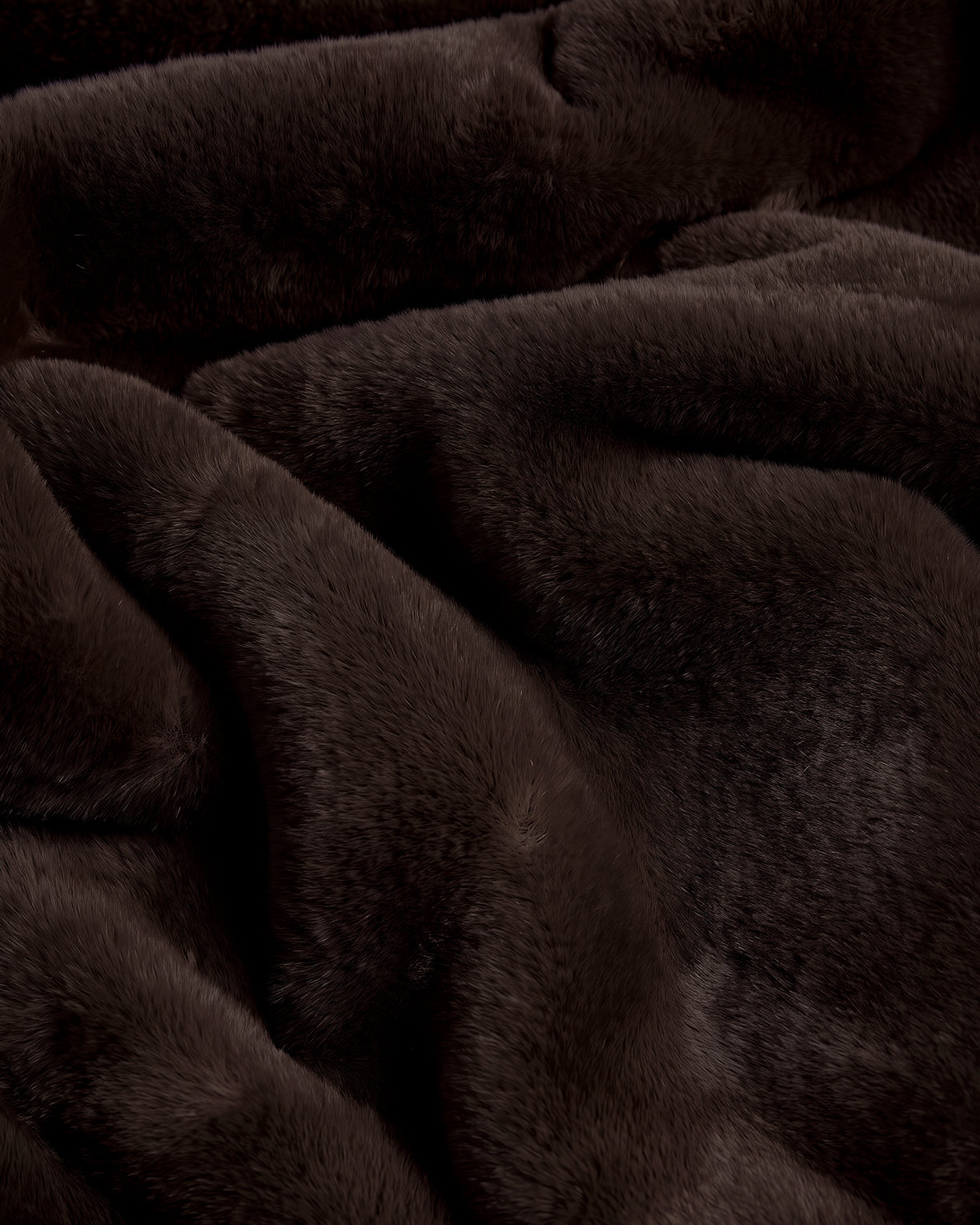 Brady PLUCHE™ Faux Fur Blanket in Espresso – Apparis