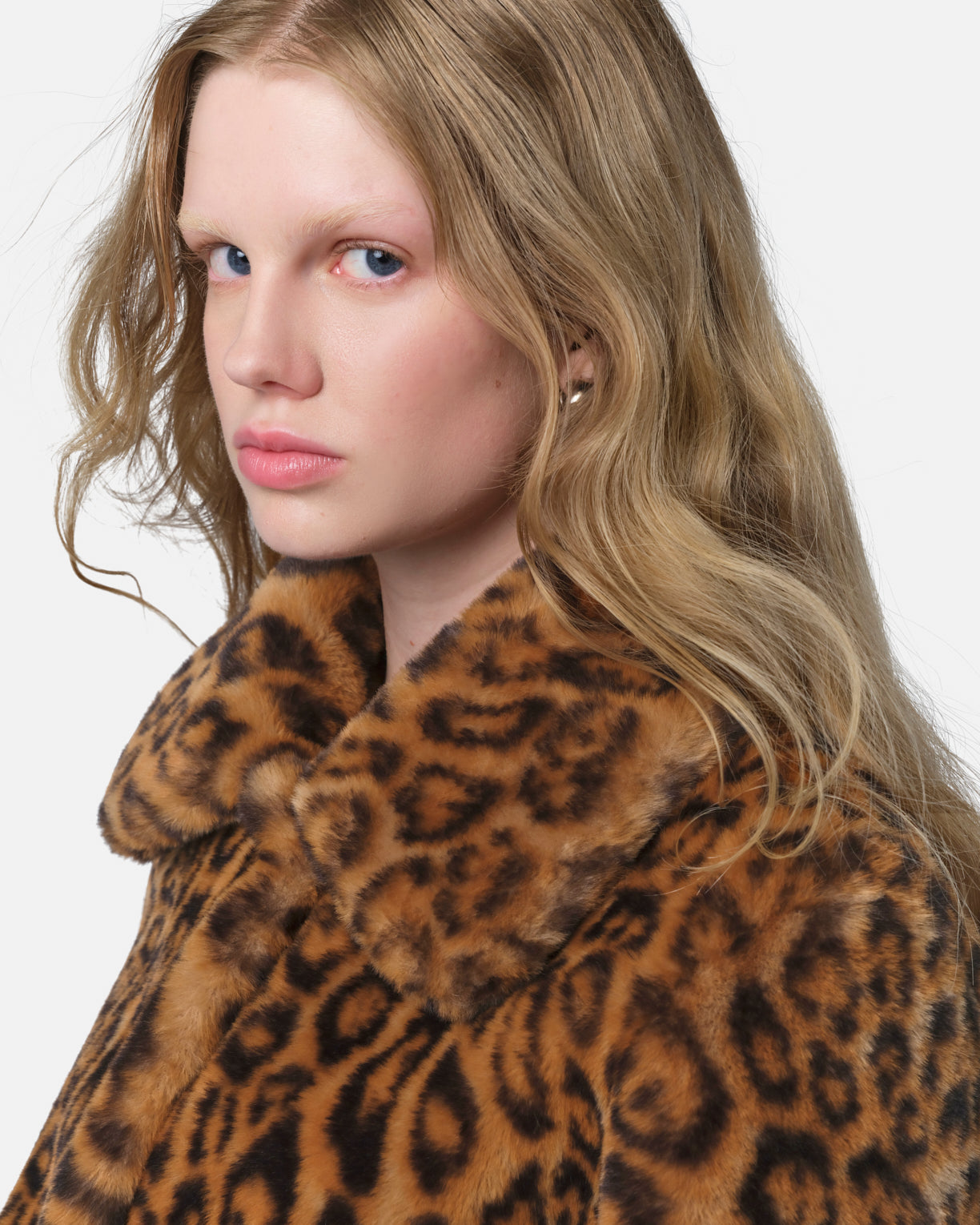 Elis Faux Fur Coat in Leopard – Apparis