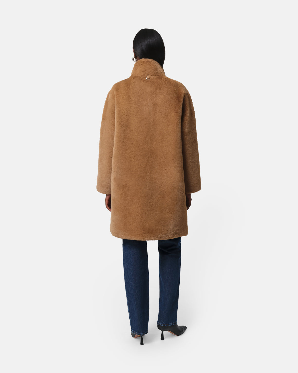 Blair Faux Fur Coat in Camel – Apparis