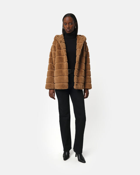 Goldy Camel Coat – Apparis