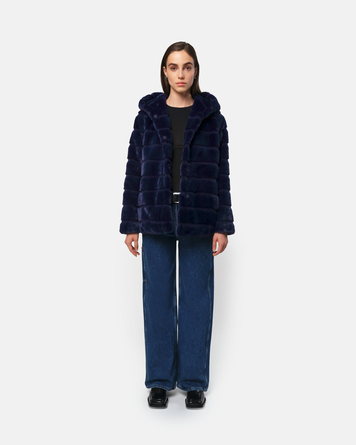 Apparis laure faux fur coat best sale