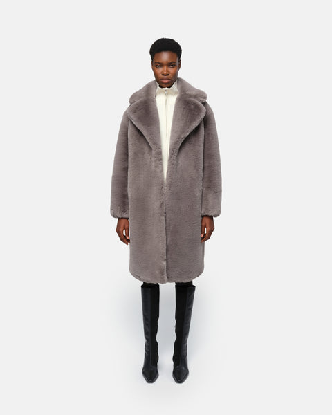 Herlipto【snow white】Winter Love Faux Fur Coat Mサイズす
