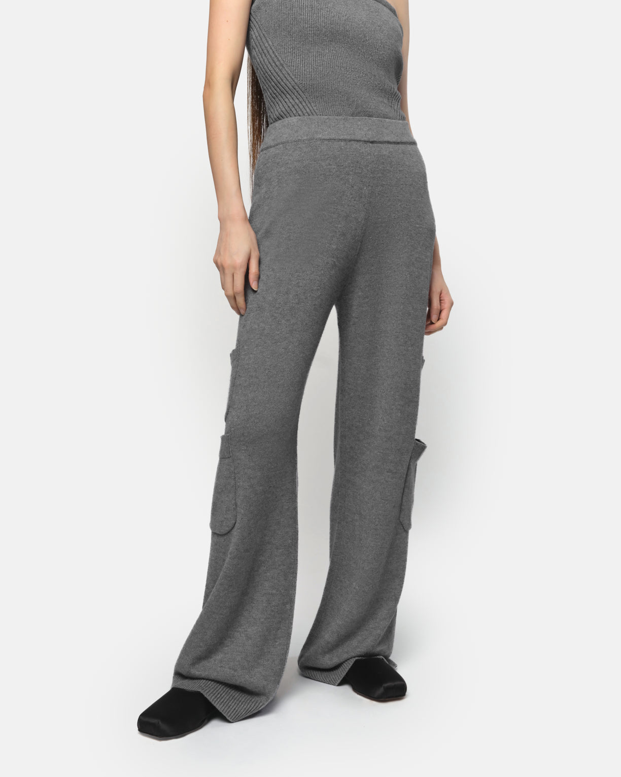 Dane Cargo Knit Pants in Slate Gray – Apparis