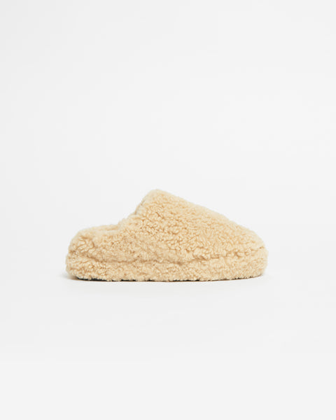 Misha Sand Bouclette Slipper – Apparis