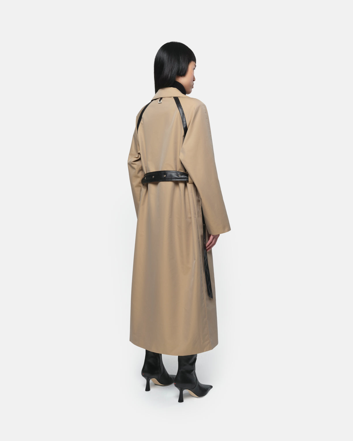 Marge Trench Coat in Almond & Noir – Apparis