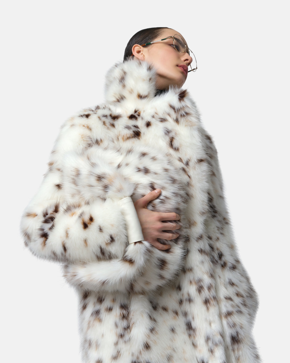 Gabrielle Snow Leopard Maxi Coat – Apparis