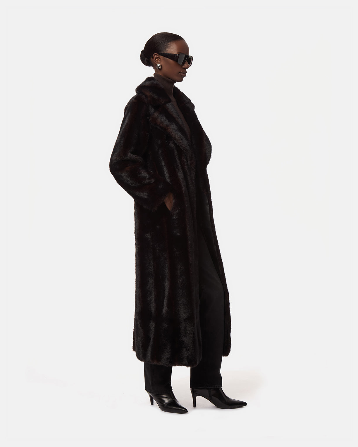 Gabrielle Shaved Mink Maxi Coat – Apparis