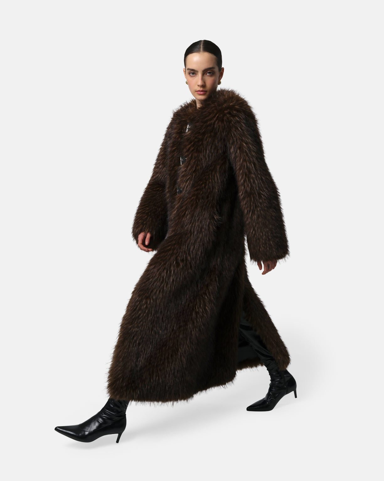 Nolwen Fox Maxi Coat – Apparis