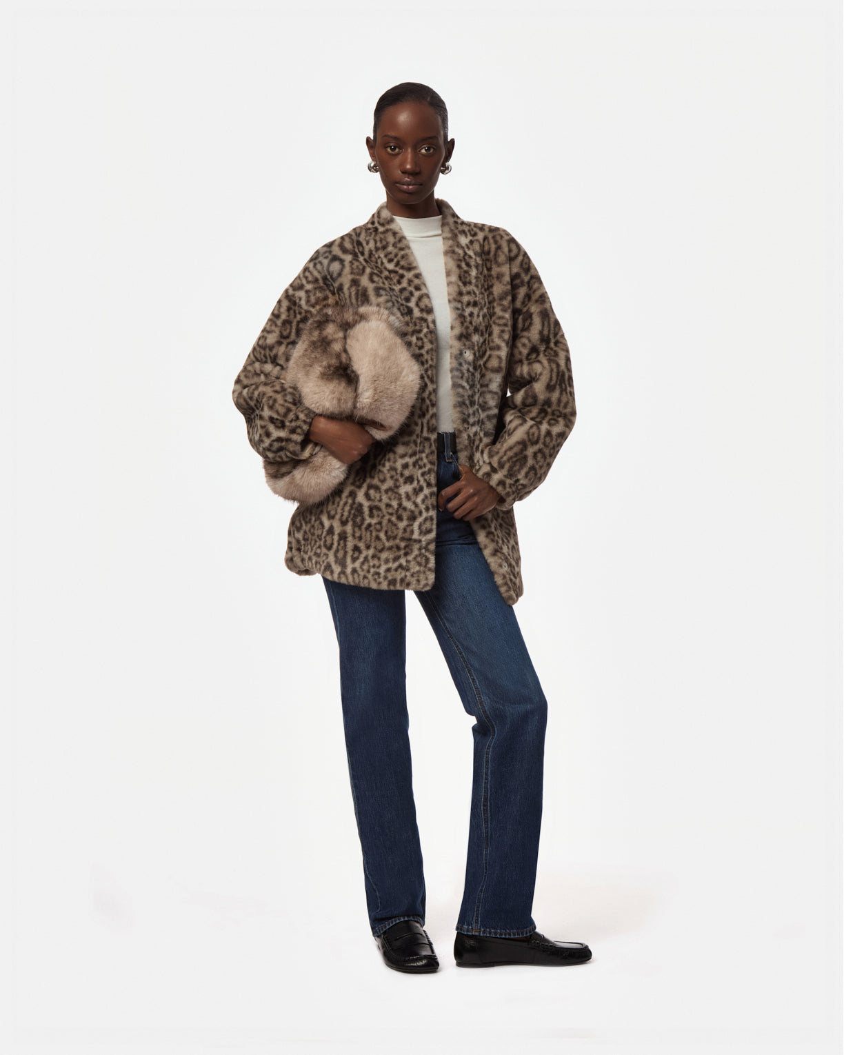 トップス roen leopard zip parker archive Jane Leopard Coatigan – Apparis