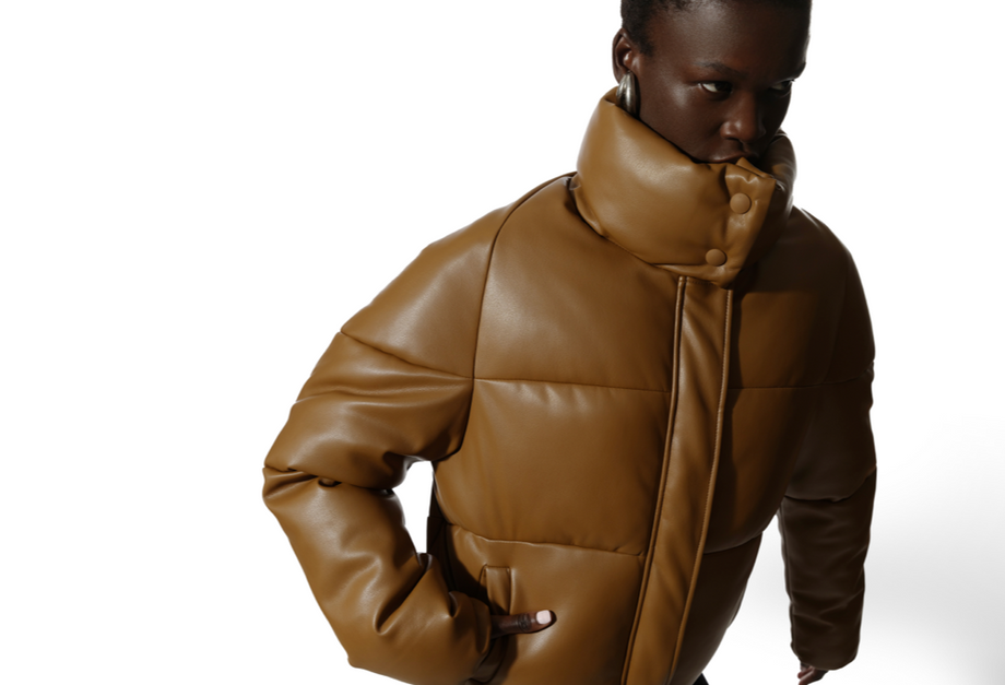 APPARIS Jemma Faux Leather Puffer Jacket