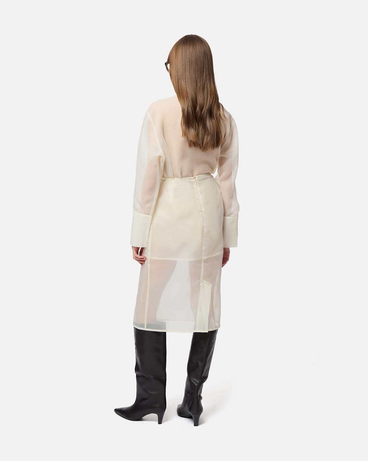 Tyra Organza Midi Skirt – Apparis