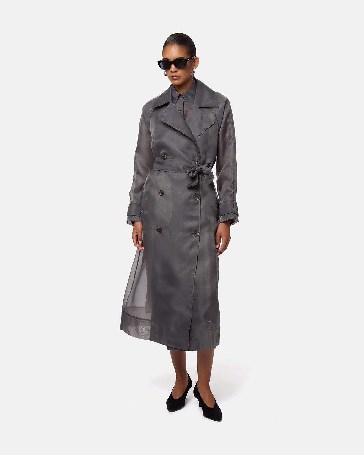 Lana Organza Trench Coat – Apparis