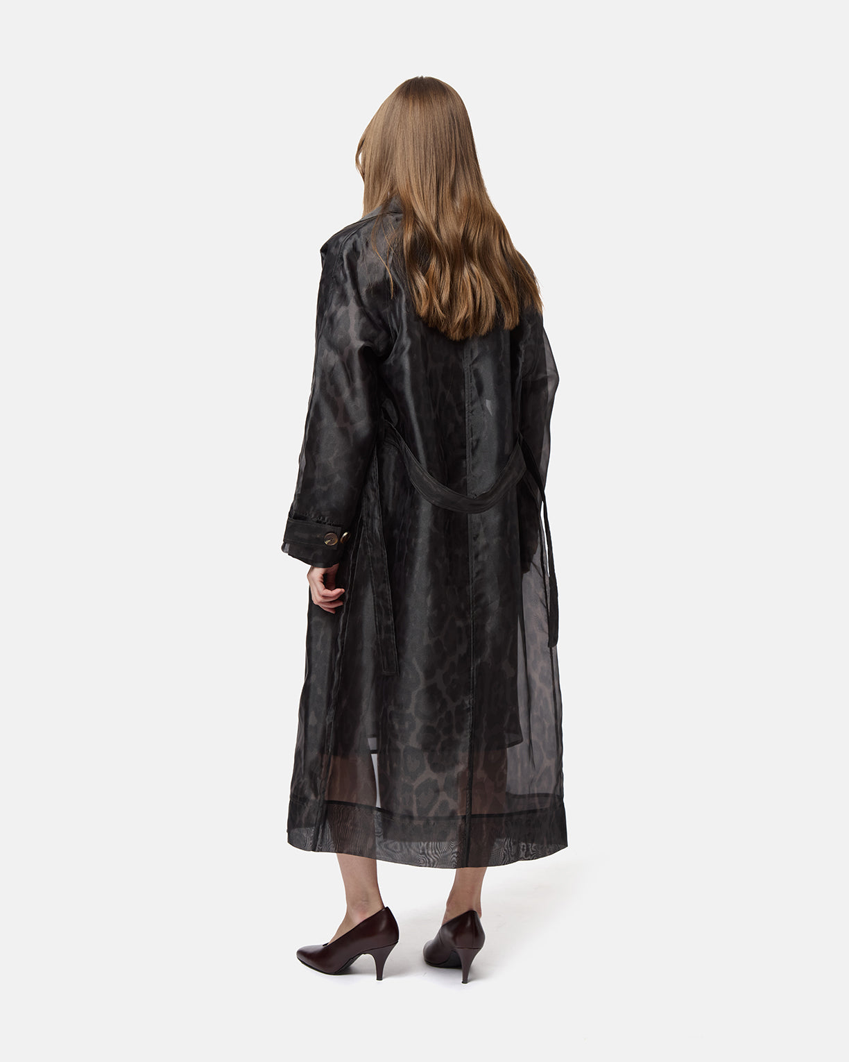 Lana Organza Leopard Trench Coat – Apparis