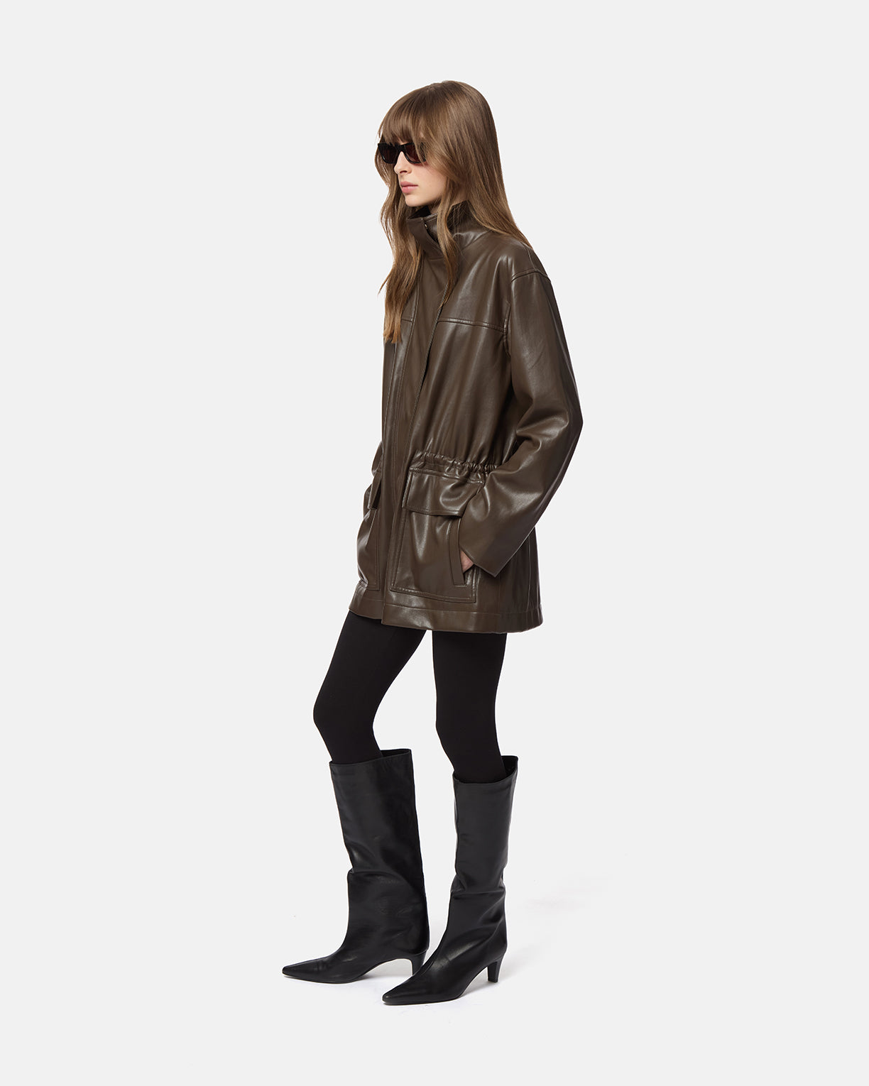 Edie Sans Leather Parka – Apparis