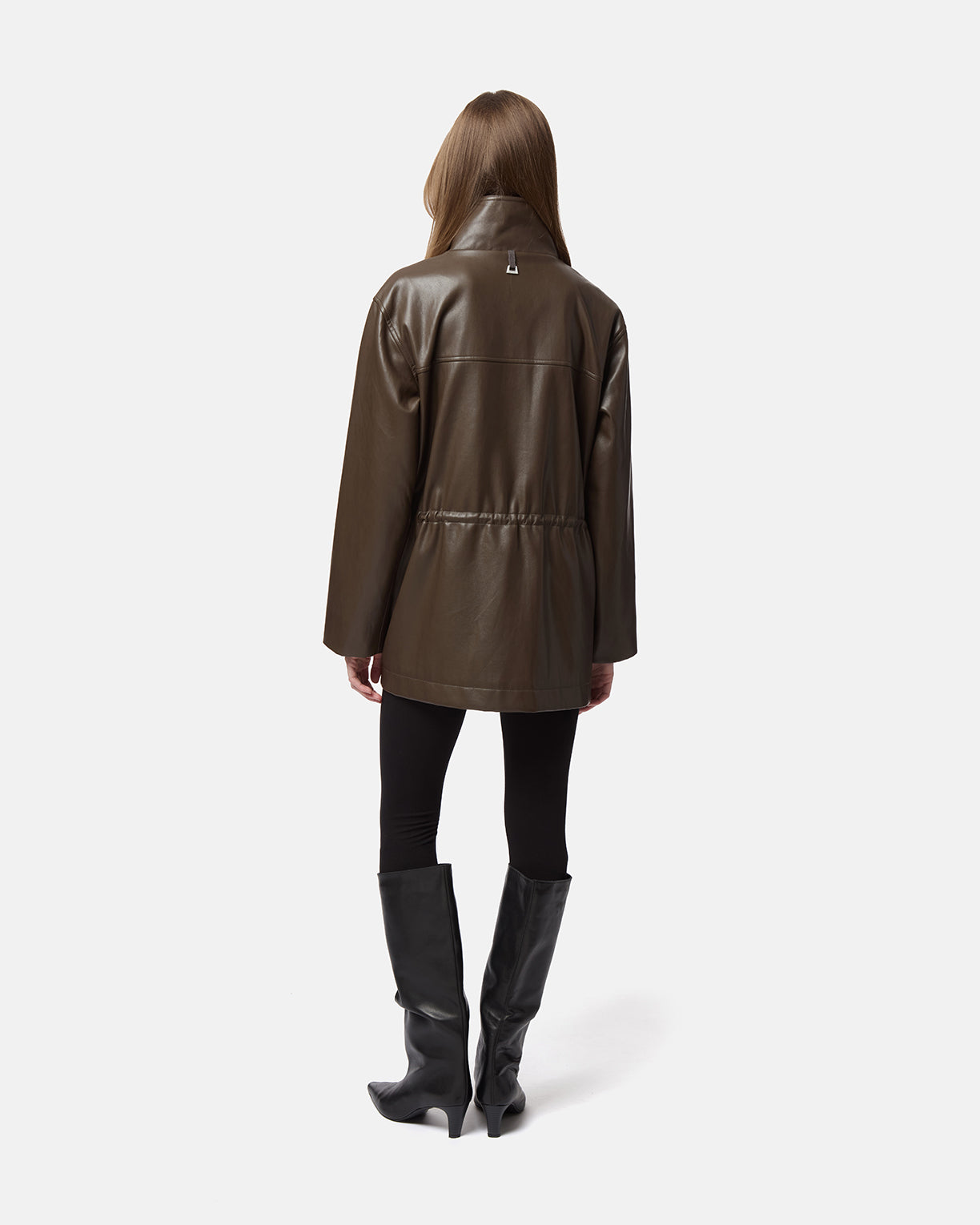 Edie Sans Leather Parka – Apparis