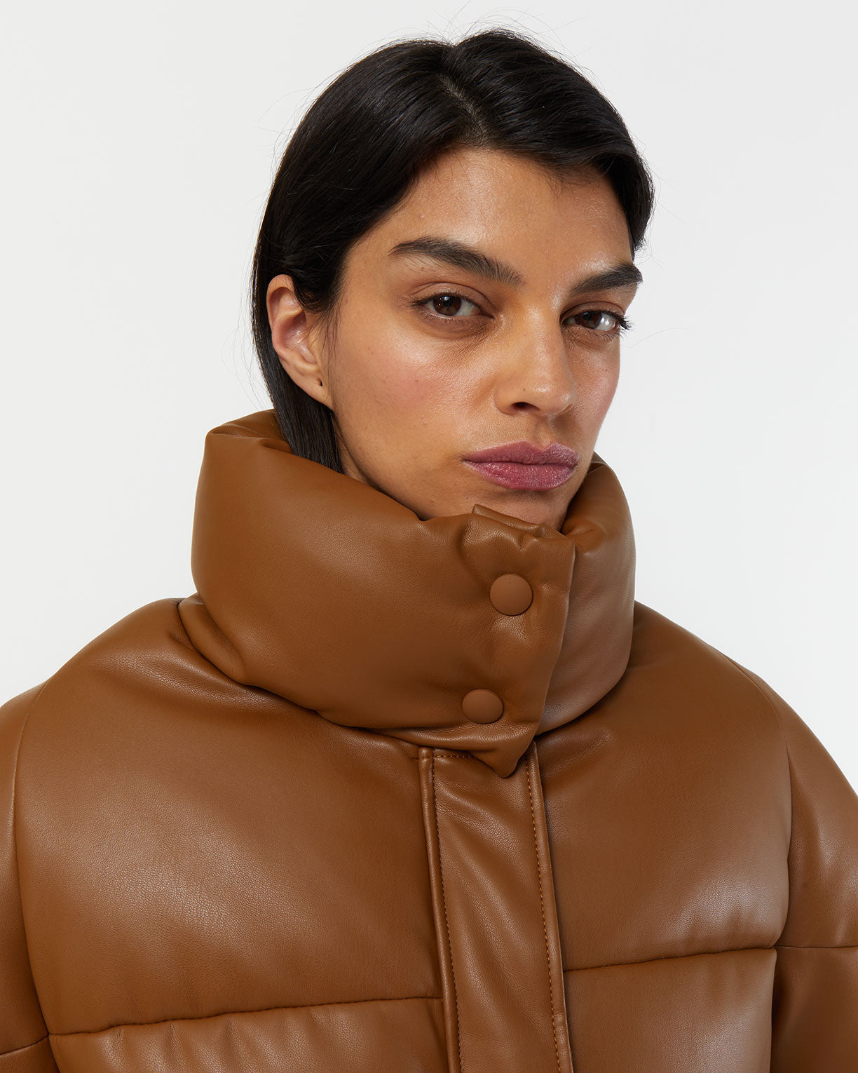 APPARIS Jemma Faux Leather Puffer Jacket