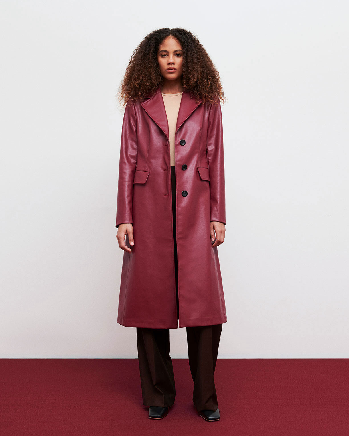 Mansur gavriel discount double-breasted coat