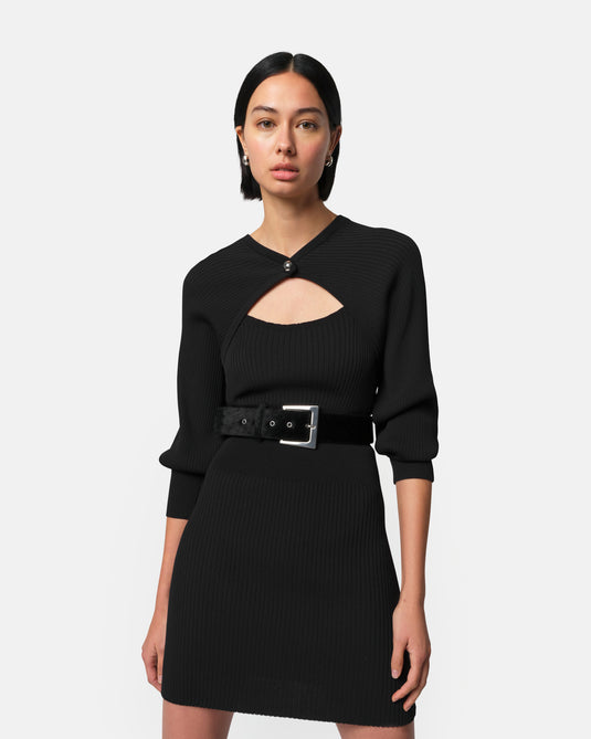 Bolero L/S Dress - Leo aop Bolero L/S Dress - Leo aop