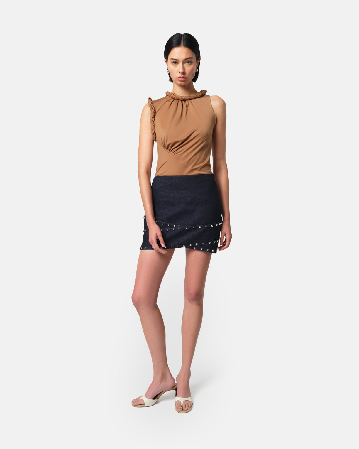 【ameri】BIJOU MOTIF SWEAT SKIRT BIJOU MOTIF SWEAT SKIRT