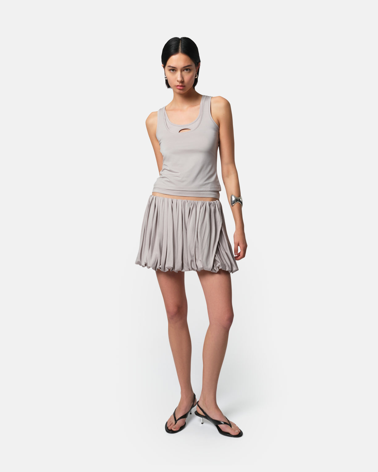 Levi Bubble Skirt Rocky Grey – Apparis