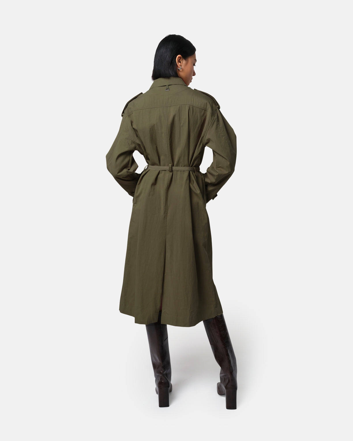 Ozzy Trench Coat Desert Green – Apparis