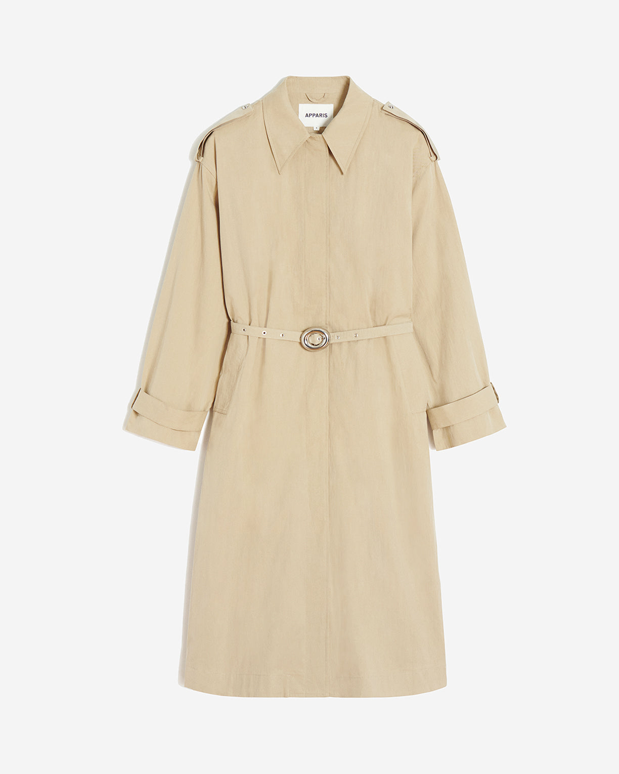 ジャケット・アウター eaphi trench coat ASYMMETRY CAPE TRENCH COAT